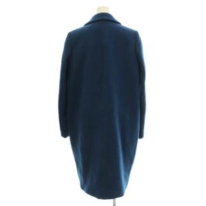 ENFOLD チェスターコート ロング コート 38 青 ブルー 3009A630-1580 /G