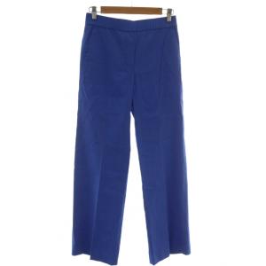 パンツ ウエストゴム ストレッチ 麻 リネン 38 青 ブルー 03-1206401-850-038 /AP