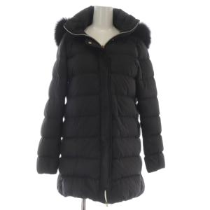 ダウンコート フォックスファー 40 ブラック PI0709D