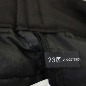 23区 24AW パンツ スラックス 30 黒 ブラック PRWSCW6841 /G