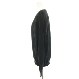 Spick&Span 23SS シアーニットプルオーバー カットソー 長袖 黒 ブラック 23080200914010 /HN