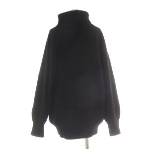 Spick&Span カシミヤウールタートルプルオーバー ニット セーター 長袖 黒 ブラック 18-080-200-4080-3-0