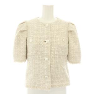 CELFORD 22AW スーツ セットアップ 上下 ファンシーツイード半袖ジャケット ショートパンツ フリンジ ラメ