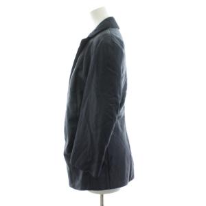 JIL SANDER テーラードジャケット リネン混 34 ネイビー JSWU405217WU39160021