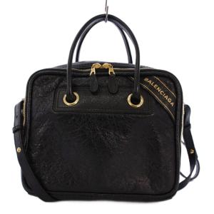 ブランケット スクエアS 2WAY ハンドバッグ ブラック 466541