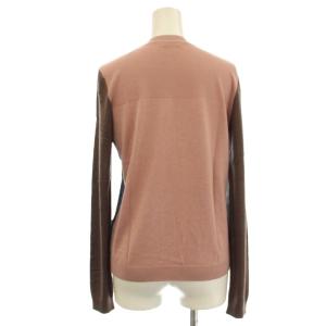 JIL SANDER NAVY ニット カーディガン シルク混 ウール 長袖 S ネイビー ピンク KRJNHM0018 /G