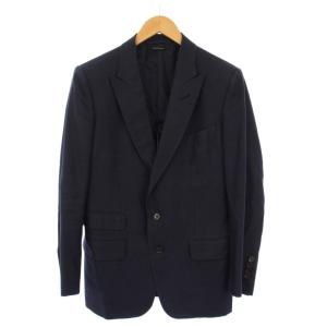 TOM FORD スーツ セットアップ シルク 7-48R ネイビー 14EL40