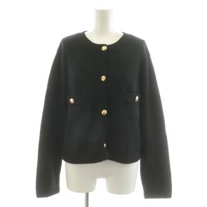 カーディガン カシミヤ ブラック 22010500806130