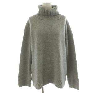 JADE タートルネックニット セーター 長袖 ウール カシミヤ混 グレー 17080500418030