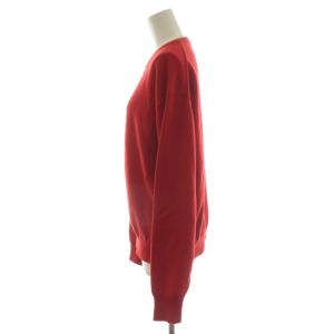 EVERYDAY I LIKE 24AW Charlotte クルーネック プルオーバー ニット セーター 長袖 ウール カシミヤ混 赤