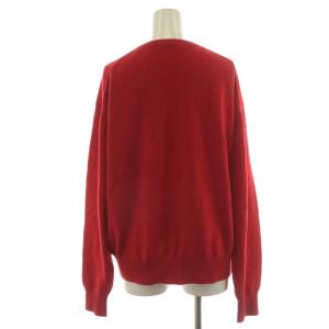 EVERYDAY I LIKE 24AW Charlotte クルーネック プルオーバー ニット セーター 長袖 ウール カシミヤ混 赤