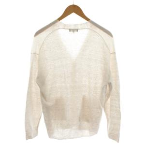 MARGARET HOWELL 23SS カーディガン 薄手 麻 リネン M 白 ホワイト 579-3160005 /AN54