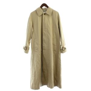 スーピマコットン ステンカラーコート 34 ベージュ ベルト付き 12-08-94-08130 /AP