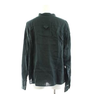 MARGARET HOWELL 24SS シャツ ブラウス 長袖 リネン 麻 3 カーキ 578-4153013 /AN7