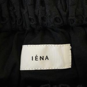 IENA 23AW コットンレースティアードスカート カットレース ロング スカート 36 黒 ブラック 23060900090030