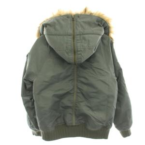 AVIREX BELLA ギャザー N-2B ジャケット ブルゾン ミリタリージャケット 中綿 ジップアップ フェイクファー
