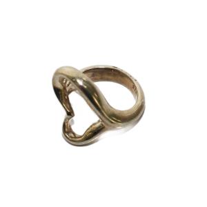 オープンハート リング 指輪 925 6号 シルバーカラー /KH OH