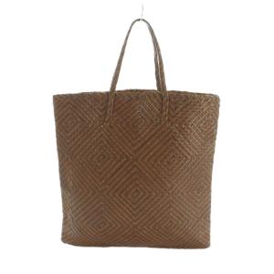 JURGEN LEHL ハンドバッグ レザー メッシュ ブラウン 茶色 /MI