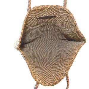 JURGEN LEHL ハンドバッグ レザー メッシュ ブラウン 茶色 /MI