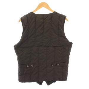 1PIU1UGUALE3 RELAX ダウンベスト ジャケット アウター ダブル Vネック L チャコールグレー /BB