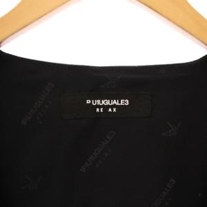 1PIU1UGUALE3 RELAX ダウンベスト ジャケット アウター ダブル Vネック L チャコールグレー /BB