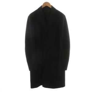 チェスターコート ロング丈 ウール アウター 50 黒 ブラック 188JLH04 /AN42