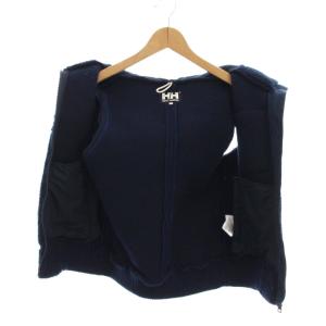 HELLY HANSEN ボア フリースベスト ジップアップ フード付き S 紺 ネイビー HOW51253 /YM