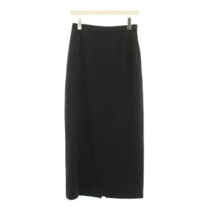 24SS ツイルストレッチタイトスカート ロング 38 黒 ブラック 24060400907010 /RR