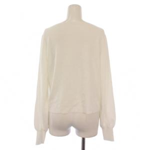 FOXEY ニットプルオーバー 42 ホワイト 43372