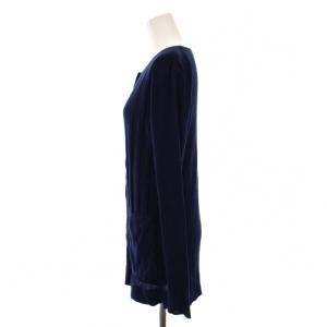 FOXEY NEW YORK COLLECTION アンサンブル ニット ノースリーブ カーディガン 長袖 シルク 40 42 ネイビー