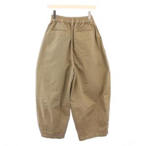 HARVESTY チノクロスサーカスパンツ チノパンツ ワイド タック イージー ジップフライ ウエストゴム 1 ベージュ
