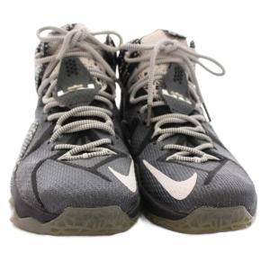 NIKE LeBron 12 BHM Black White Metalic Silver