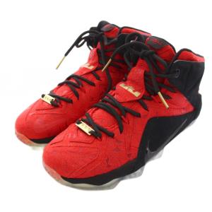 NIKE LeBron 12 EXT Red Paisley スニーカー