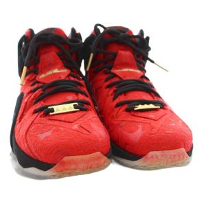 NIKE LeBron 12 EXT Red Paisley スニーカー