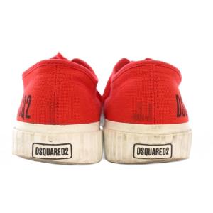 DSQUARED2 SUPERGA ローカットスニーカー シューズ キャンバス ロゴ バイカラー US10 27.5cm 赤