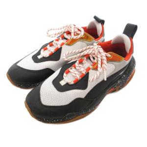 THUNDER ELECTRIC スニーカー ローカット 26cm ホワイト 白 ブラック 黒 オレンジ