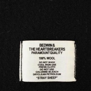 BEDWIN＆THE HEARTBREAKERS ダブル メルトンPコート ピーコート ウール 2 黒 ブラック /G