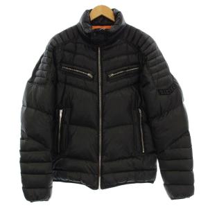 ダウンジャケット スタンドカラー ブルゾン L 黒 ブラック /G