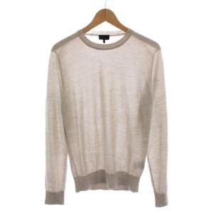 セーター ニット 薄手 カシミヤ 長袖 XS ライトグレー /YM