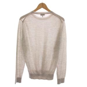 LANVIN セーター ニット 薄手 カシミヤ 長袖 XS ライトグレー /YM
