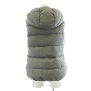 DUVETICA FEBEDUE ダウンベスト ジップアップ フード ウール アウター 40 グレー D91100U /AN55