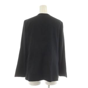 SHIPS ノーカラージャケット テーラードジャケット 36 黒 ブラック 317-04-0129 60294 /RR