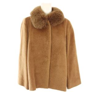 ショートコート アウター ファー 38 キャメル /TK