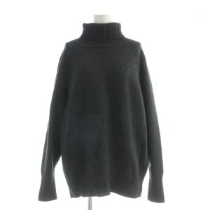ニット 長袖 タートルネック ウール カシミヤ 38 黒 ブラック KR23IW2503 /AP