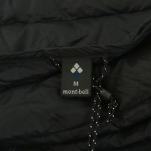 mont-bell スペリオダウン ラウンドネックジャケット ダウンジャケット ロゴ 刺繍 ナイロン M 黒 ブラック 1101503