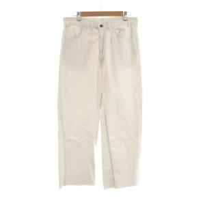 デニムパンツ カットオフ ホワイト