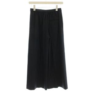 Theory 21AW SAXONY LT4 CROP PULL ON J パンツ スラックス ウール 00 黒 ブラック