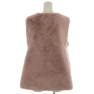M'S GRACY ベスト フェイクファー パールボタン 38 ピンク 296501 /AN9