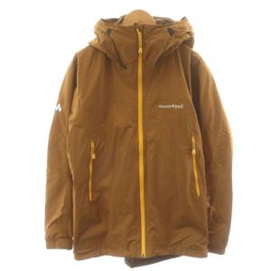 ストームパーカー マウンテンパーカー ロゴ 刺繍 ナイロン XL 茶 ブラウン 1102478 /AN30
