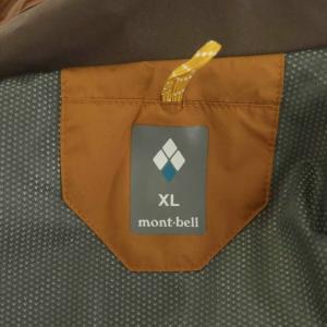 mont-bell ストームパーカー マウンテンパーカー ロゴ 刺繍 ナイロン XL 茶 ブラウン 1102478 /AN30